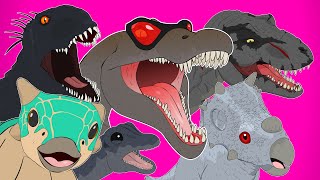 ♪ JURASSIC WORLD CAMP CRETACEOUS MUSICALS REMIX - Animated Songs