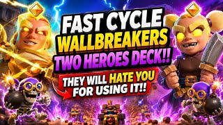 THEY WILL HATE YOU for Using This 2 HEROES Deck! 😈 Clash Royale