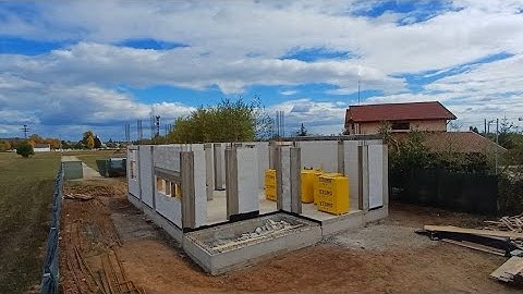 Construcție casă pasiva din BCA ( ep 2 : zidarie + stalpi) 