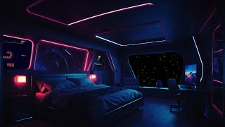 Starship Cosmic Sleeping Quarters🚀Spaceship Ambience with Deep Bass | Brown Noise | Fall Asleep Fast