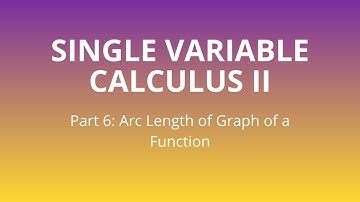 Part 6 | Arc Length of Graphs of Functions