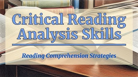 Reading Comprehension Skills -- Nolanator