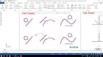 Tu hoc Mastercam 2018 - Bai 17 Lệnh Line Closest Bisect Trong Mastercam