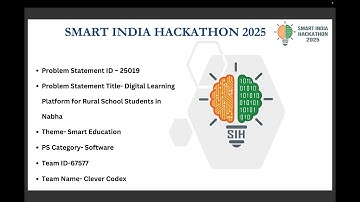 NABHA Digital Hub : Digital Learning Platform for Rural School Students| SIH 2025