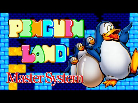 Penguin Land: Plataformas e quebra-cabeças no Master System!