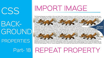 How to insert background image in css- repeat, no-repeat,space