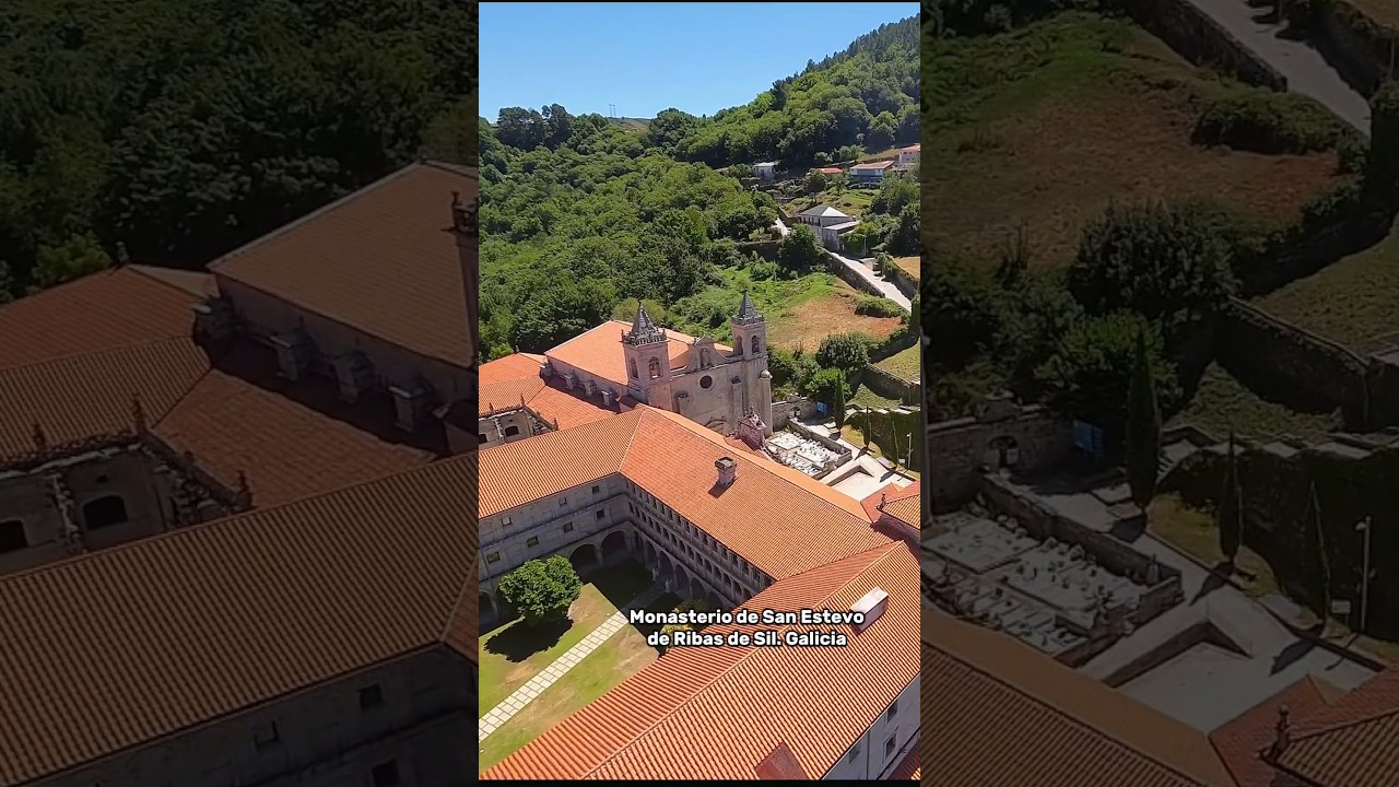 Monasterio de San Estevo de Ribas de Sil. Galicia.#galiciamaxica #galicia #galiciacalidade #drone