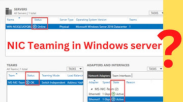 How to Configure NIC Teaming on Windows Server 2019