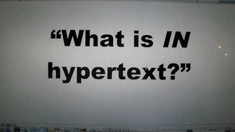 The Superficiality of Hypertext