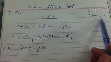 XII Math Chap 6 Integration Ex 6.3 (Substitution) Solution by Sir Ahsan Abdullah Patel - Part 14