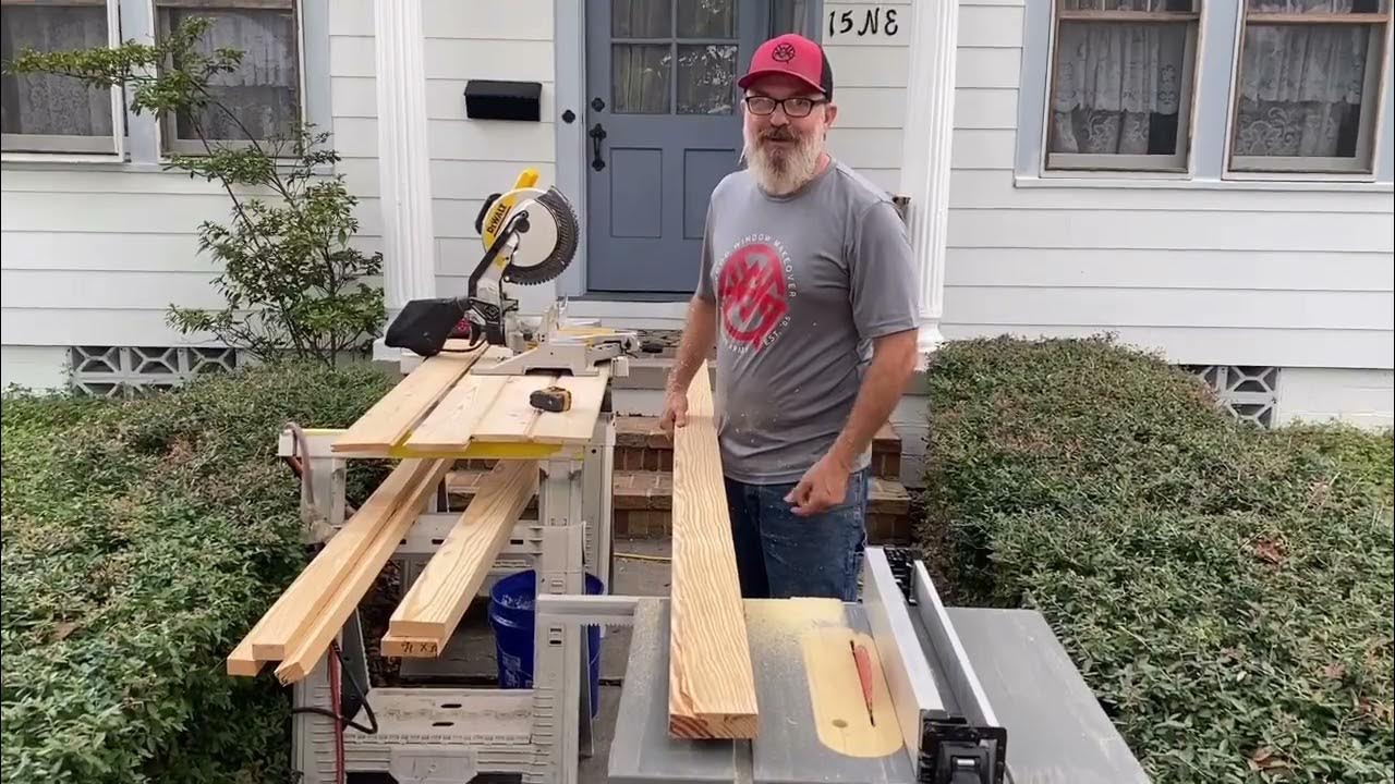 Interior Wood Window Casing With Backband Trim, Demonstrated and