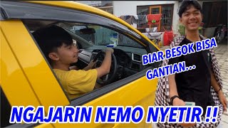 TERNYATA SUDAH BISA..!!ngajarin nemo nyetir mobil