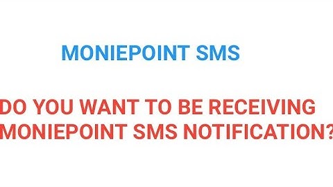 How to set up SMS notification for transactions on MoniePoint account