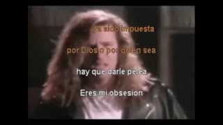 Video thumbnail of "Karaoke Obsesión - Miguel Mateos"