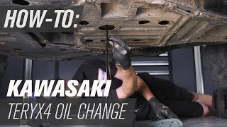 How To Change the Engine Oil & Filter on a Kawasaki Teryx4