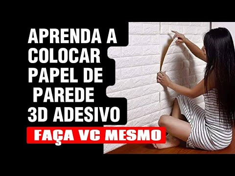 Aprenda A Colocar O Papel De Parede 3d Adesivo Youtube