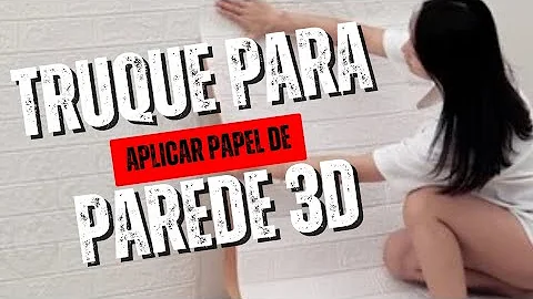 Como Aplicar na parede adesivo 3D?