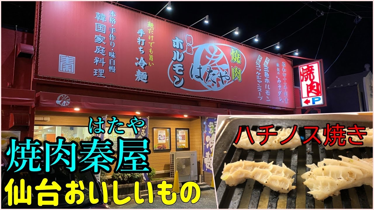 名物 漬け込みホルモン 焼肉秦屋 はたや 仙台市太白区 Youtube