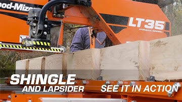 Shingle and Lapsiding Sawmill Attachment in Action | Wood-Mizer