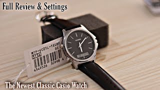 Full Review & Settings Casio MTP-VC01L -EUDF New Classic & Best Value