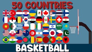 50 Countries Basketball 2023 Tournament in Algodoo