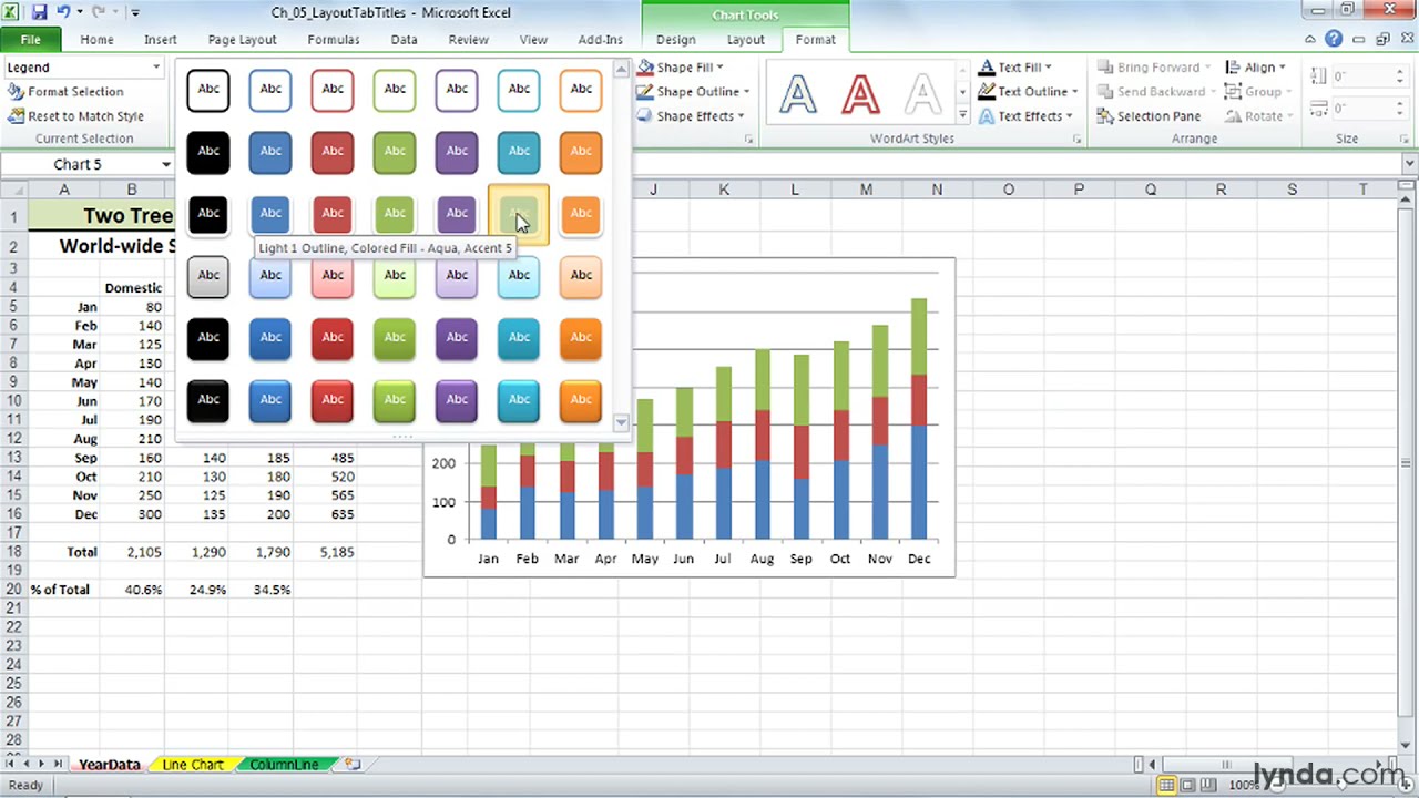 Excel Surface Chart Change Legend Range