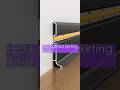 Aluminum Alloy Led lighted skirting base #wallboard #walldesign #led #trims #wallskirtingline