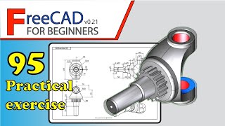 FreeCAD Beginners tutorial: practical exercise 95
