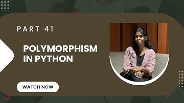 🔴 PART 41: Polymorphism in Python | Python Tutorial for Beginners