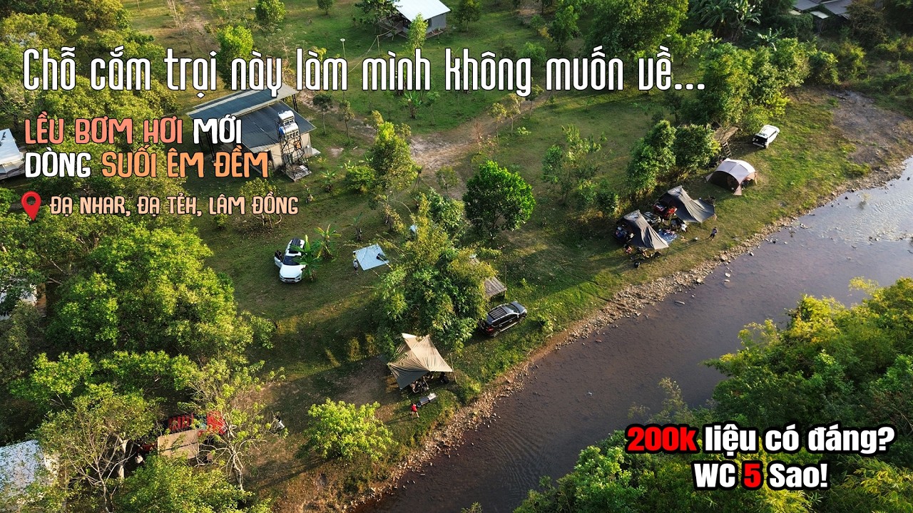 Cắm Trại bằng Ô tô bên suối cùng Gia đình | Không muốn về luôn!