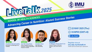 Live Talk 2025: Advancing Career in Nutrition: Alumni Success Stories