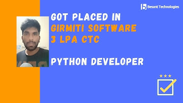 Besant Technologies Tambaram Reviews | RATHINAM  BE(Mech) to Python Developer | Got Placed 3LPA