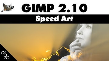 Speed Art GIMP 2.10 - Double Exposure