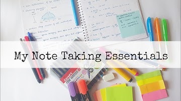 My note-taking essentials | Indian study notes || himani shah