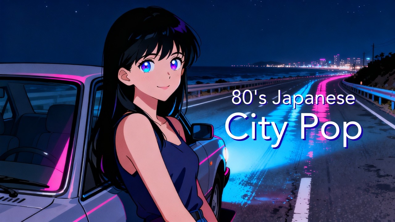 【80’s Japanese City Pop】真夜中の湾岸ドライブ｜ドライブ・作業用BGM