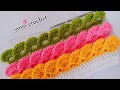 جديد // كروشية غرزة المراوح المجسمة سهلة وبسيطة - crochet easy 3D fan stitch#يويو_كروشية