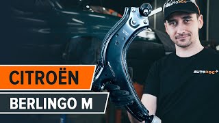 Hogyan cseréljünk Lengőkar, szett CITROËN BERLINGO Box (M_) - video útmutató