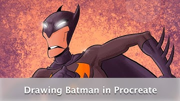 Drawing Batman in Procreate
