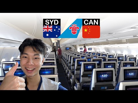 I Paid Only $__ From Sydney to China (China Southern Airlines A350 ECONOMY)