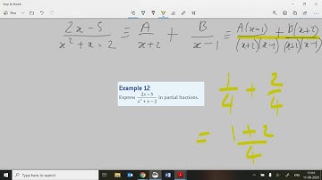 Ex2F: IB HL AA Maths, Oxford, Unit 2; basic partial fractions; GTU