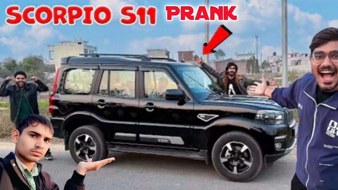 Scorpio S11 Ka Sabse Crazy Prank 😱🔥 | Crazy XYZ Team Shocked Everyone | Trending Video @CrazyXYZ 