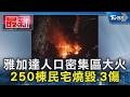 雅加達人口密集區大火 250棟民宅燒毀.3傷｜TVBS新聞 @TVBSNEWS01