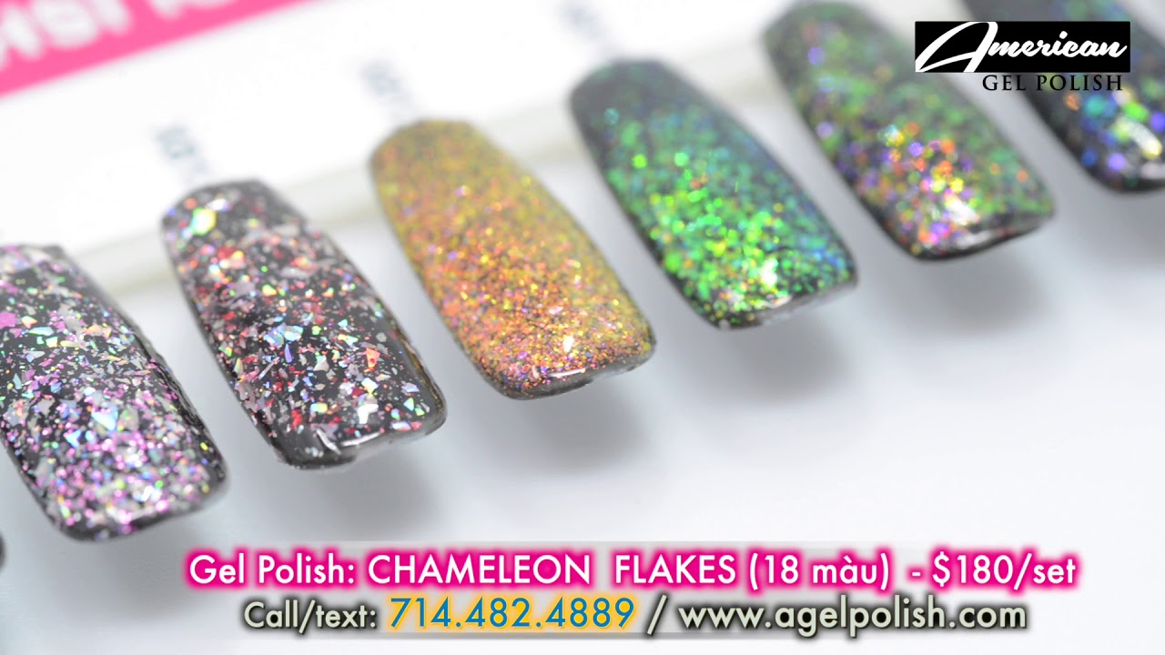Nails Deal: Làm Chameleon Flakes bằng Gel