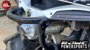 INSTALLING RJWC SINGLE CENTERED MUD EDITION EXHAUST | CAN AM RENEGADE