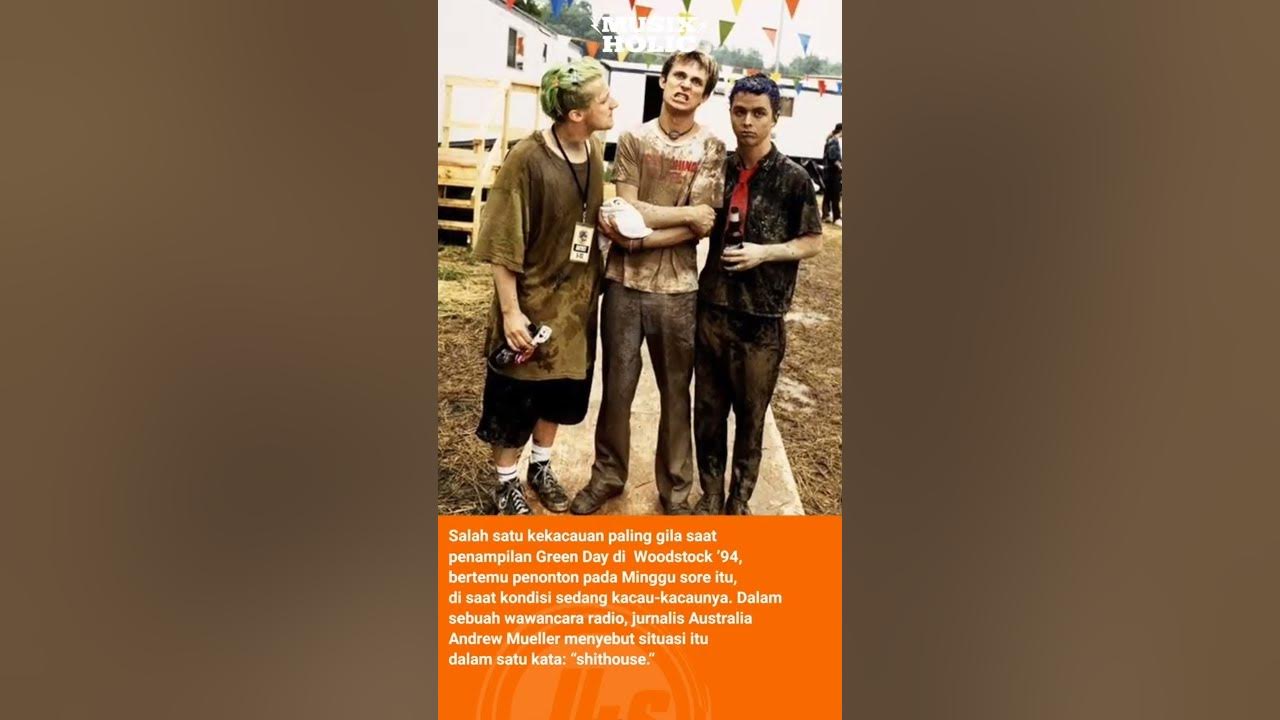 Perang lumpur penampilan Green Day di Woodstock'94