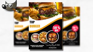 How to Make Burger Poster Gimp