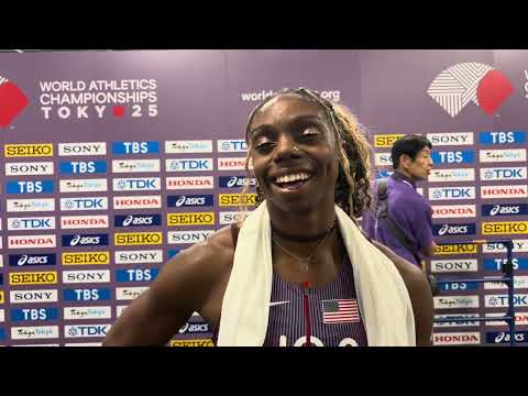 Brittany Brown Reacts To 200m Heat Win + Surgery Recovery At 2025 Tokyo World Championships