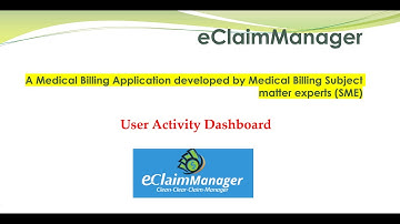 eClaimManager User Activity Dashboard