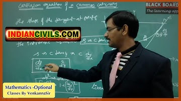 Cartesian Equation of a Common Catenary | Dynamics and Statics |Maths Optional| UPSC |By Venkannasir