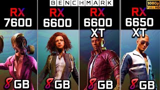 RX 7600 vs RX 6600 vs RX 6600 XT vs RX 6650 XT // Test in 6 Games // 1080p // Benchmark